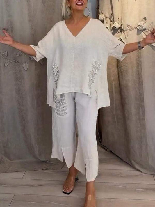 Josie | Conjunto de verano de dos piezas con elegancia natural y comodidad flotante