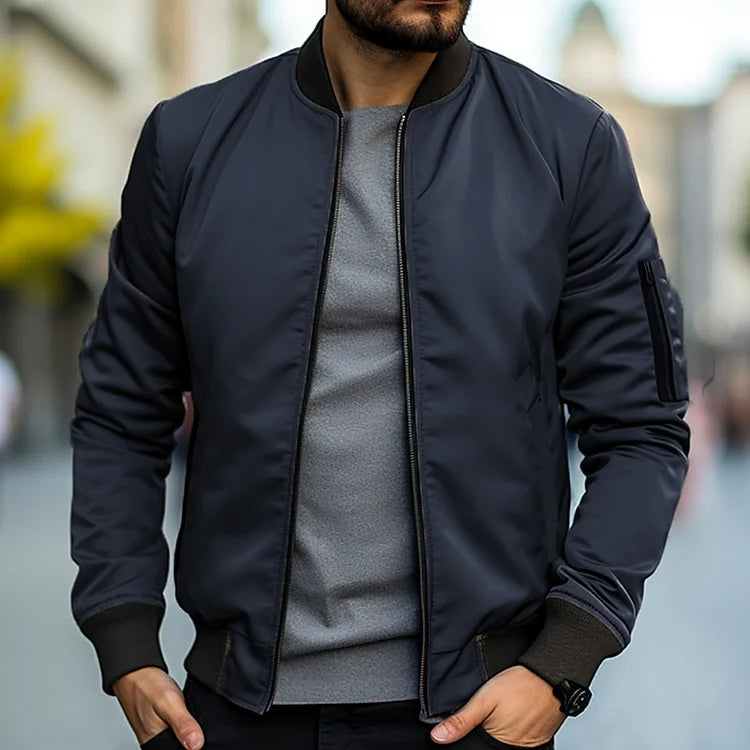 Bomber jacket de hombre, estilosa y perfecta para uso casual