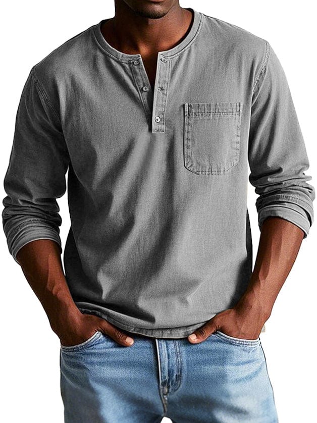 Camisa vintage para hombre, elegante y confortable