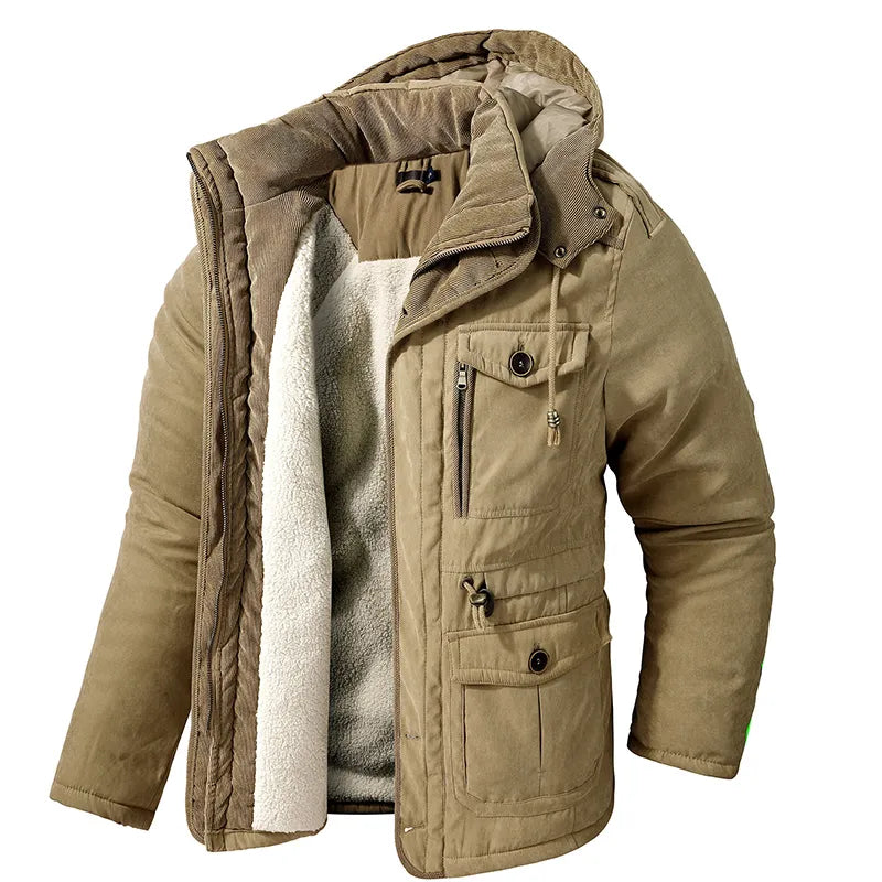 Chaqueta hombre térmica con interior afelpado ideal para el frío