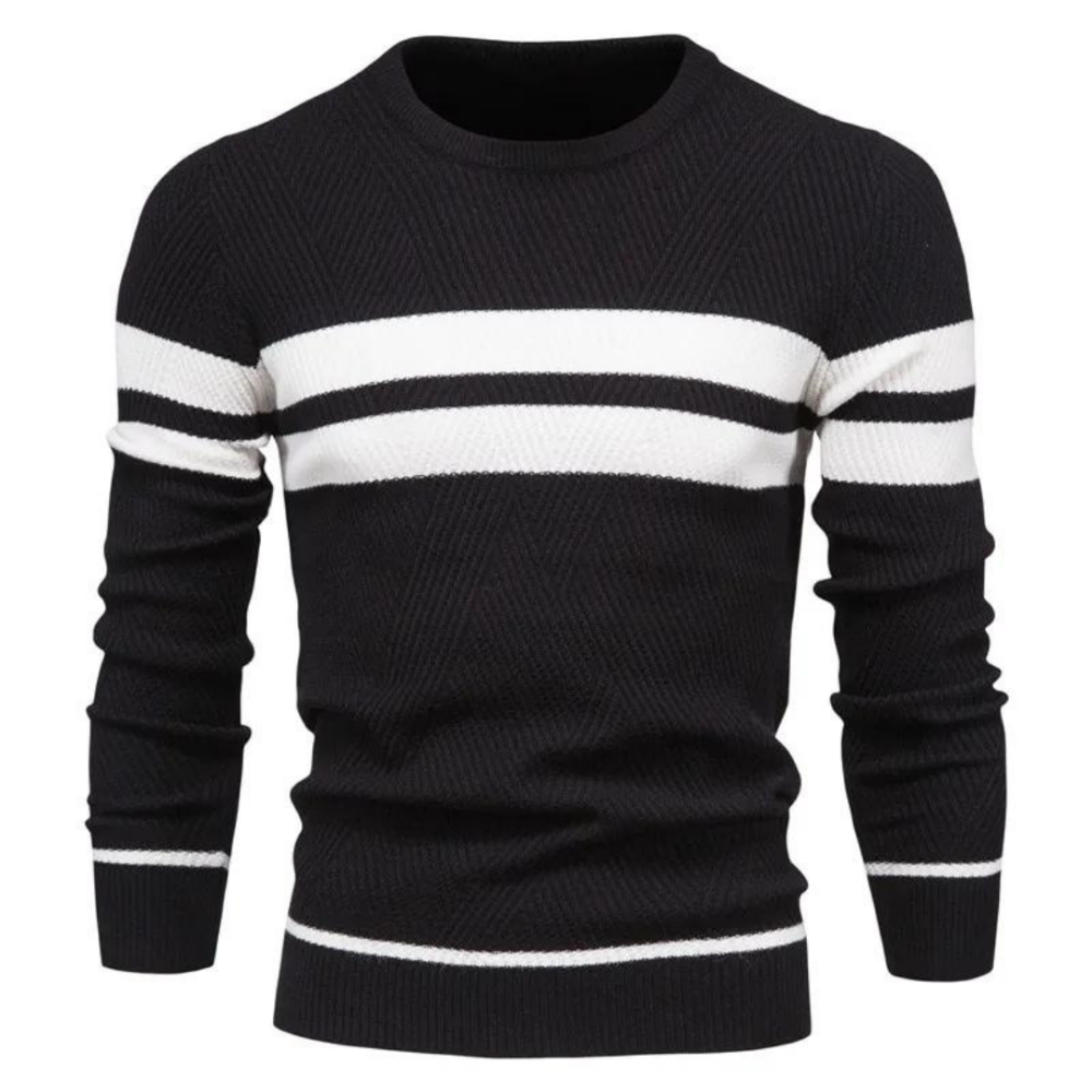 Jersey masculino trenzado cálido moderno diario y oficina