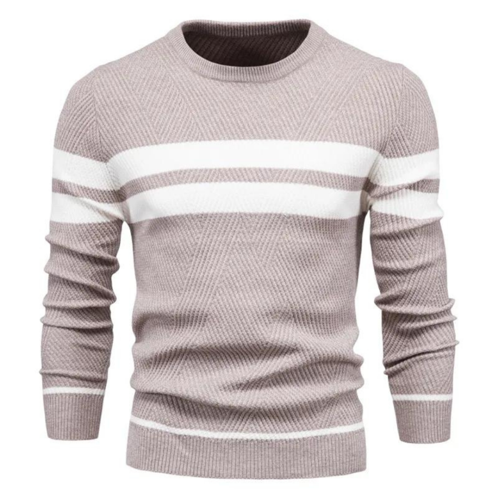 Jersey masculino trenzado cálido moderno diario y oficina