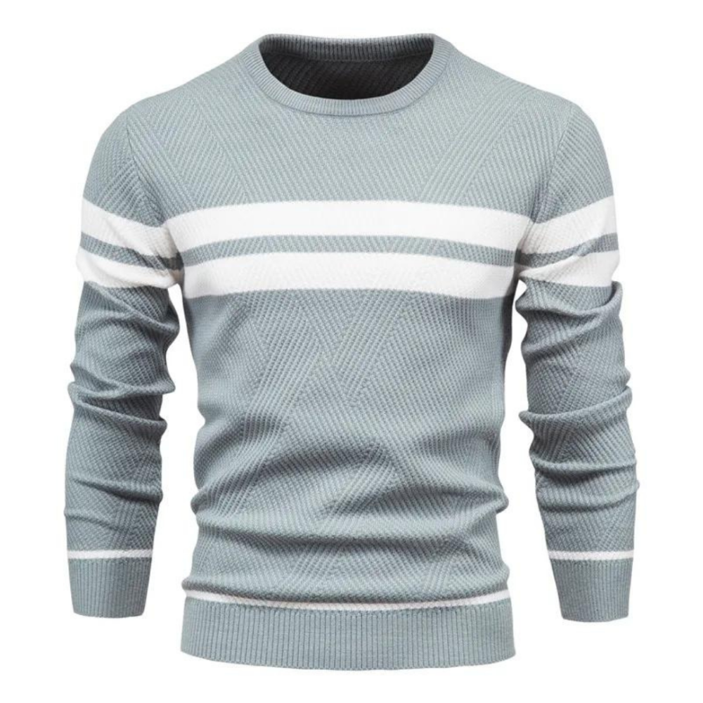 Jersey masculino trenzado cálido moderno diario y oficina