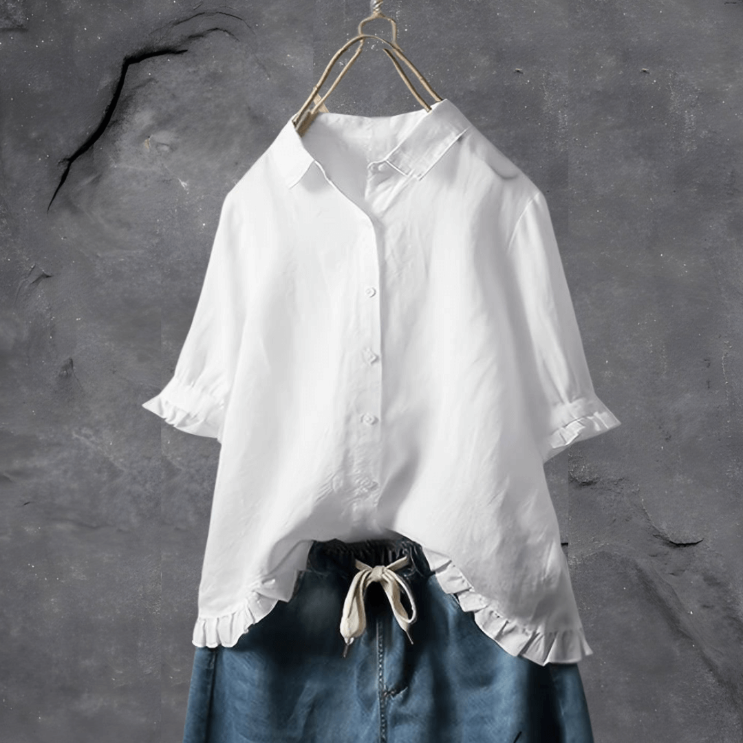 Blusa elegante femenina, transpirable