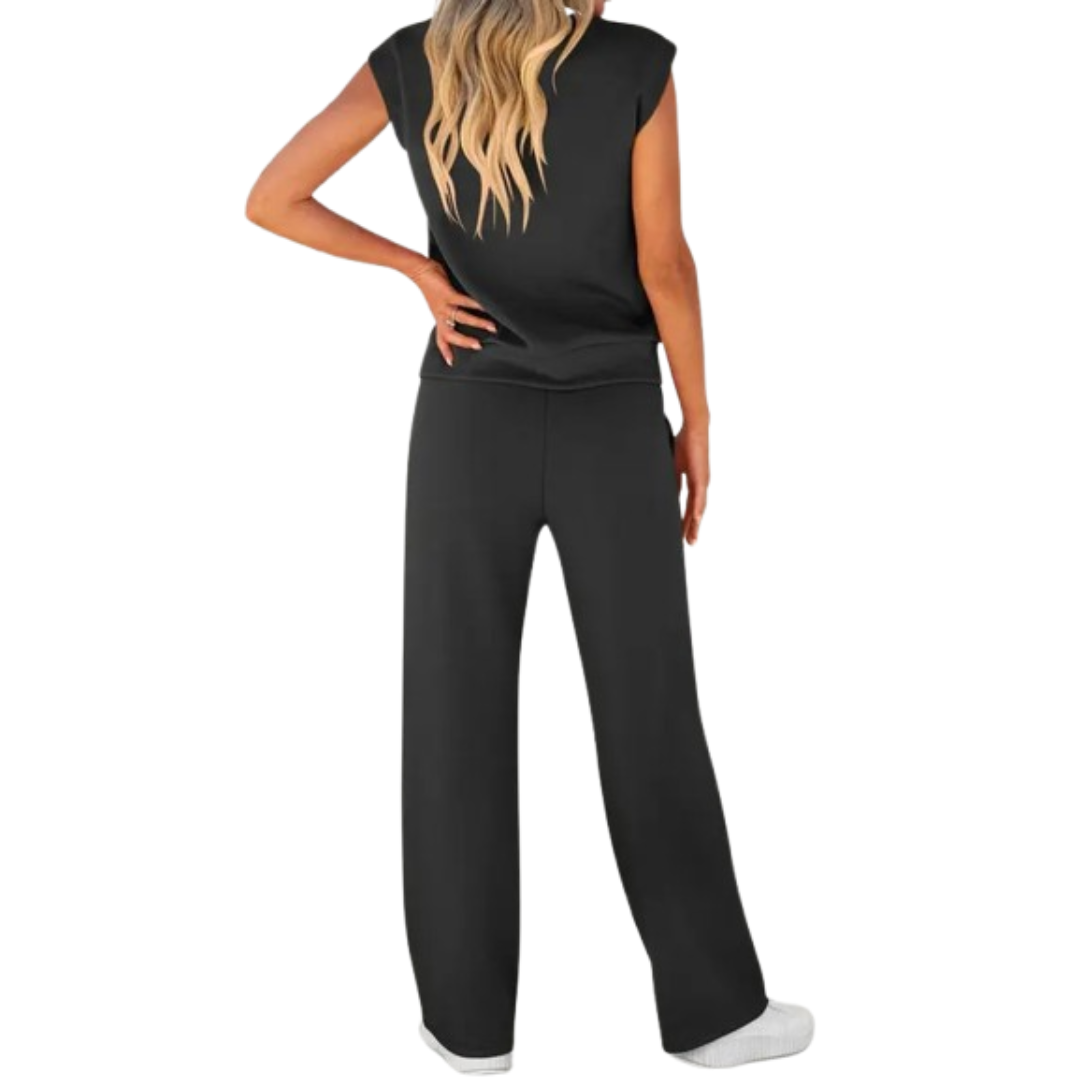 Conjunto casual de verano dos piezas cómodo y elegante diario