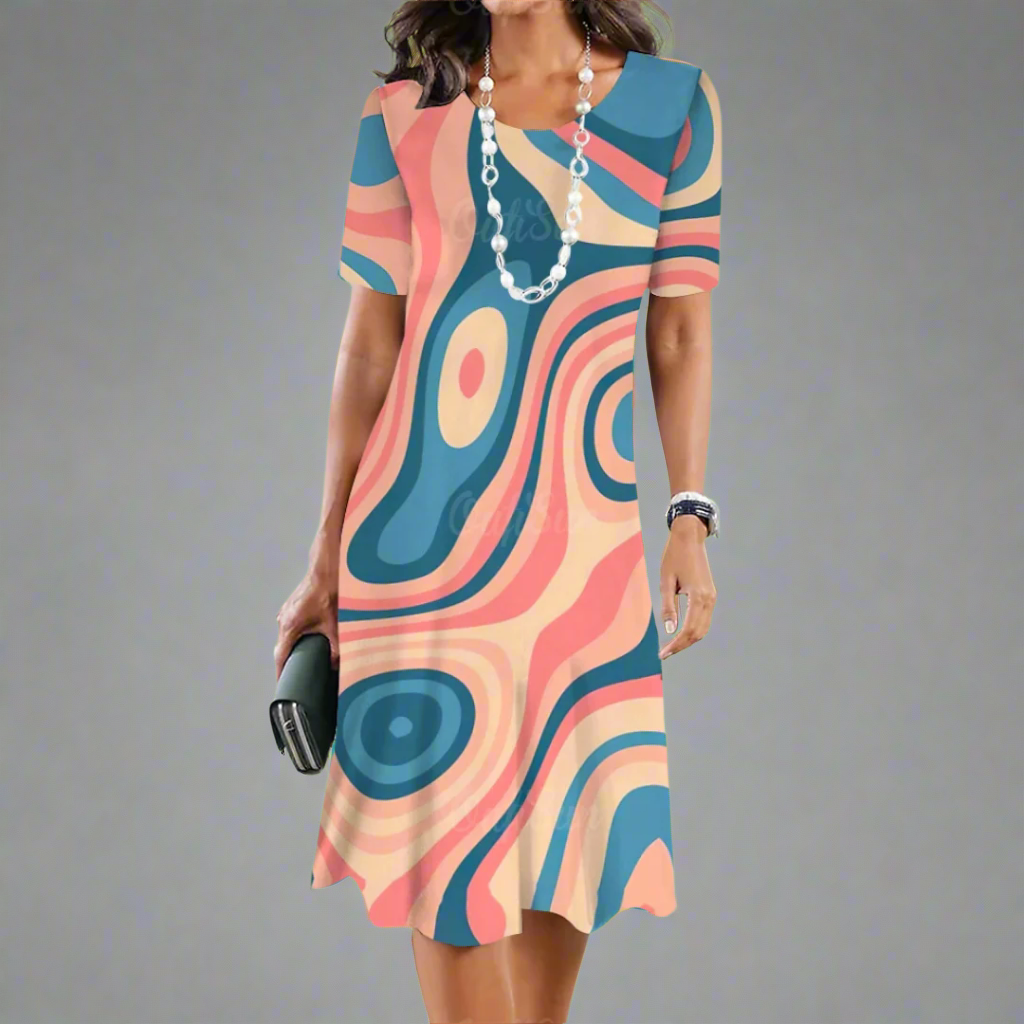Davinia | Elegante vestido de verano con degradado de colores