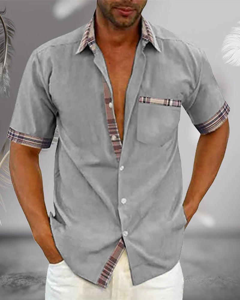Camisa ligera de hombre, ideal para primavera y verano