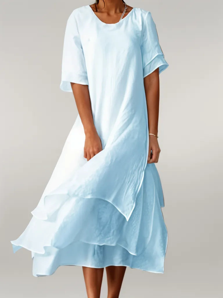 Feline | Elegante vestido midi a capas