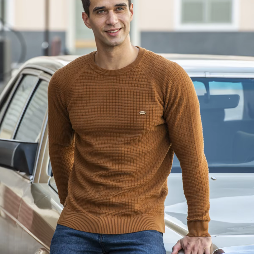 Jersey masculino cálido cómodo estilo chic casual otoño-invierno