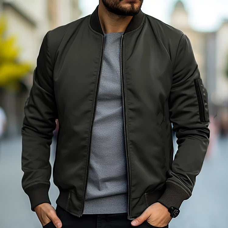 Bomber jacket de hombre, estilosa y perfecta para uso casual