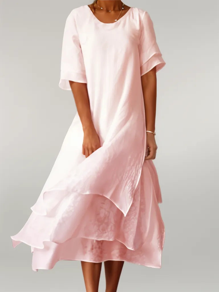 Feline | Elegante vestido midi a capas