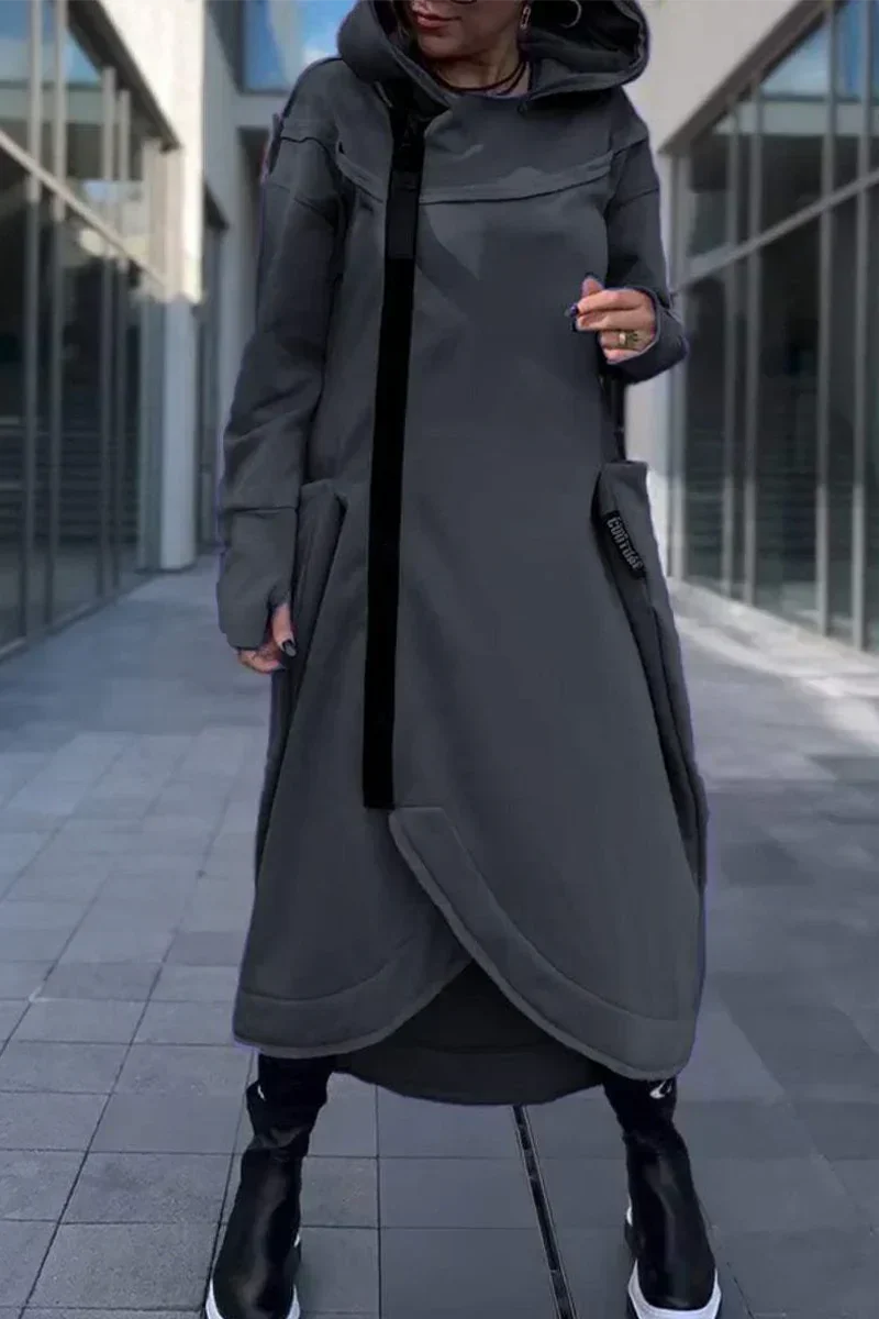 Sudadera Larga Mujer – Con Cremallera, Ligera y Transpirable Diario