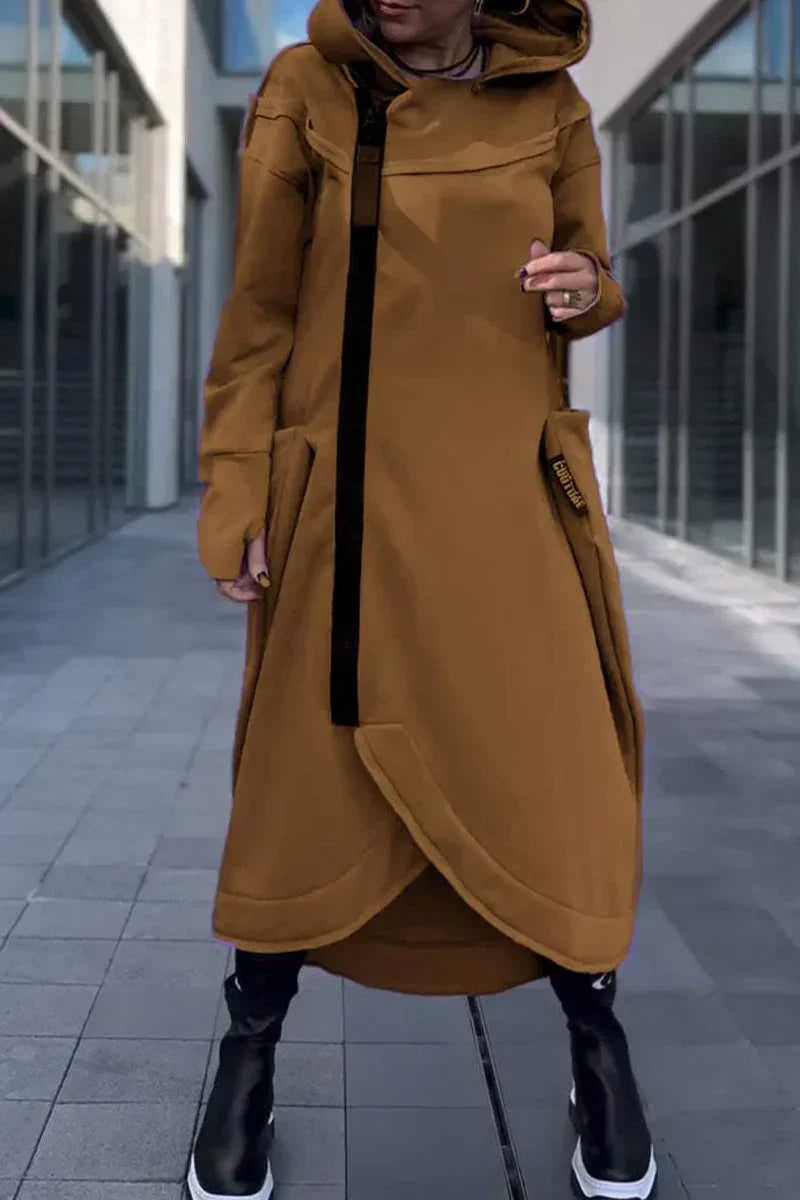 Sudadera Larga Mujer – Con Cremallera, Ligera y Transpirable Diario