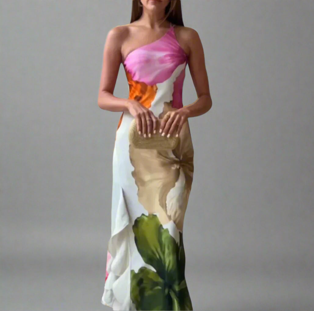 Diona | Elegante vestido de un hombro