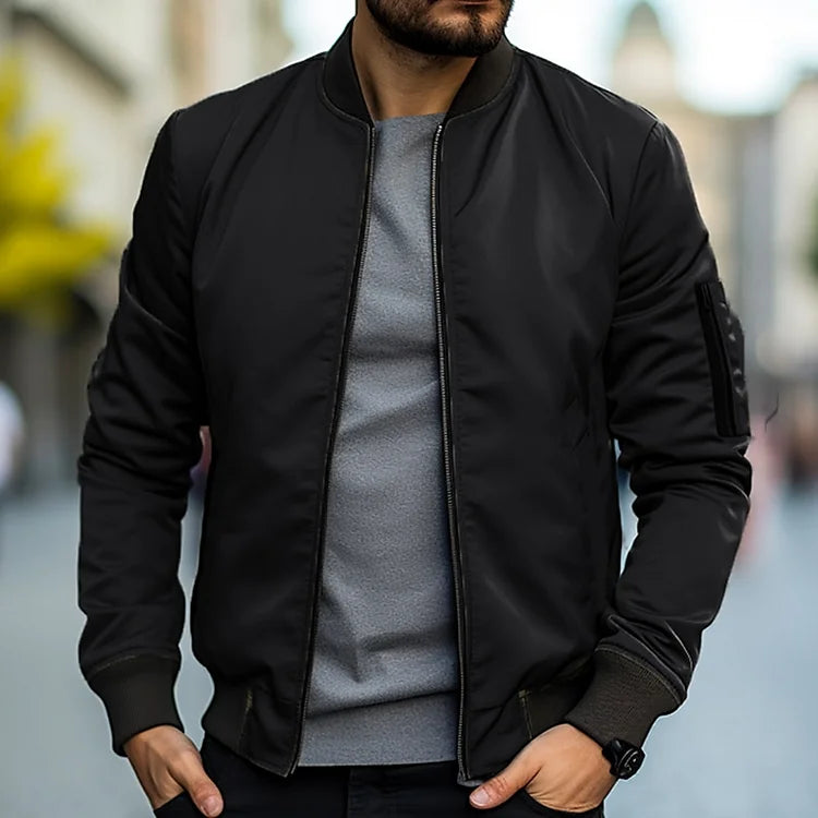Bomber jacket de hombre, estilosa y perfecta para uso casual