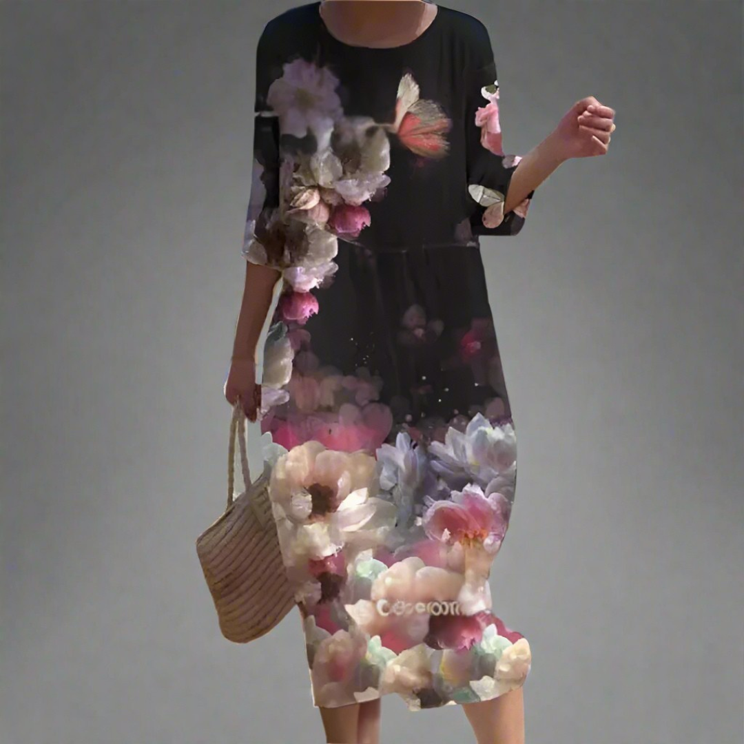 Dorothy | Maxi vestido vaporoso con estampado floral