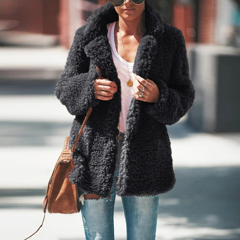 Chaqueta polar cálida para mujer: suave y acogedora para el invierno