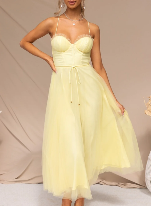 Kaylen | Vestido midi sin mangas