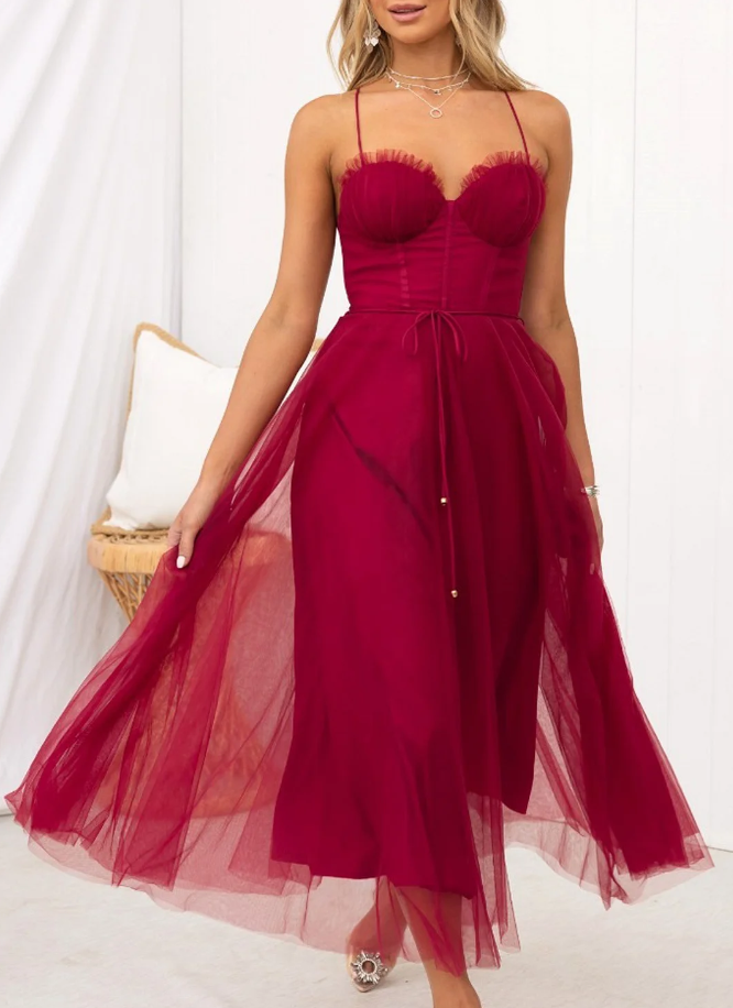 Kaylen | Vestido midi sin mangas
