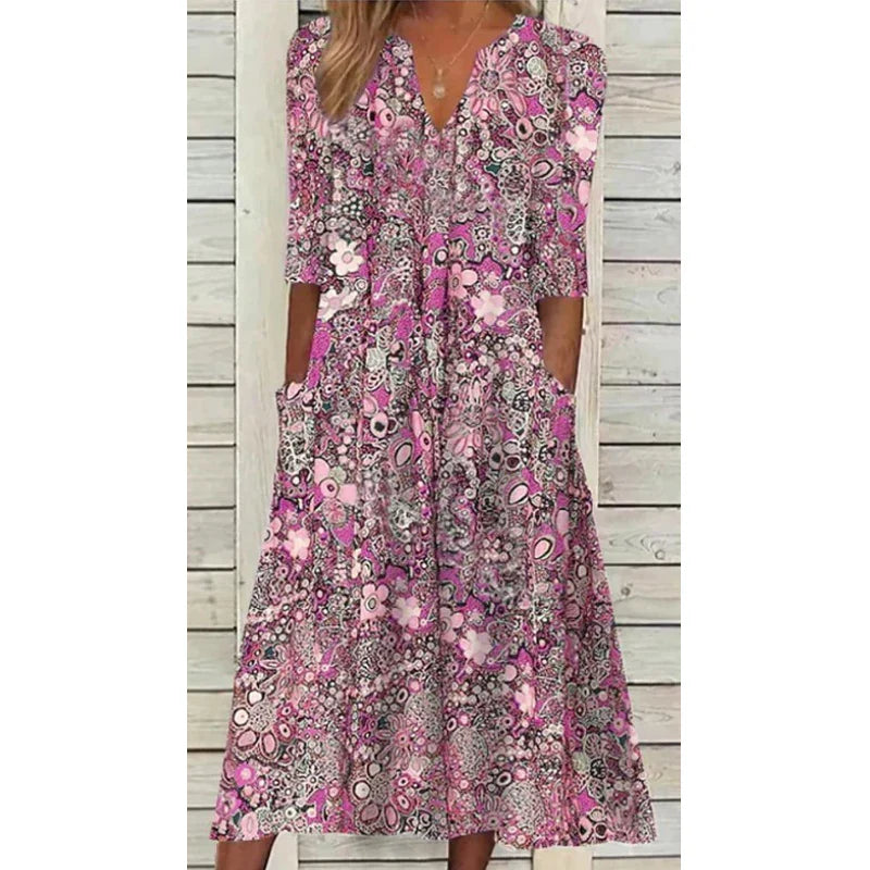Vestido boho moderno, versátil y perfecto