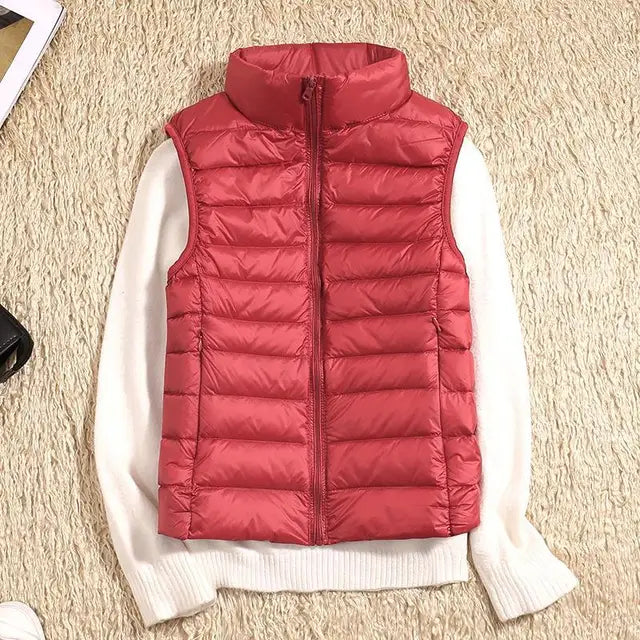 Chaleco mujer ligero acolchado ideal deporte paseo y viaje