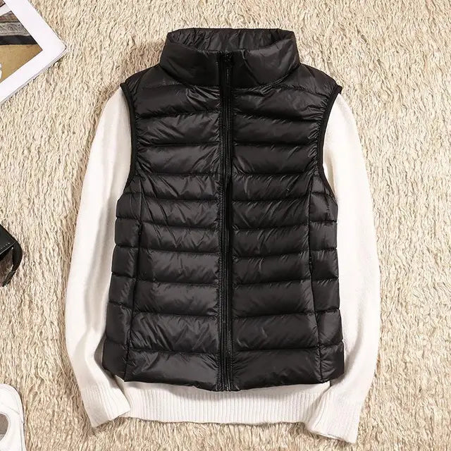 Chaleco mujer ligero acolchado ideal deporte paseo y viaje