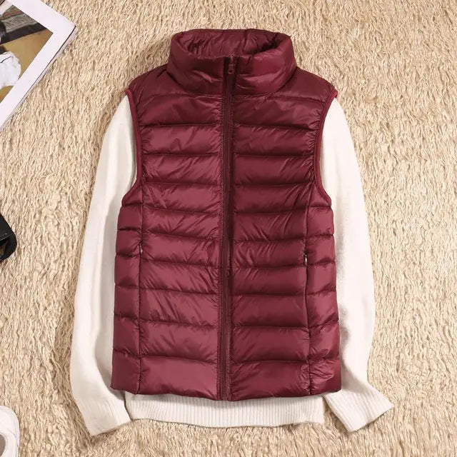Chaleco mujer ligero acolchado ideal deporte paseo y viaje