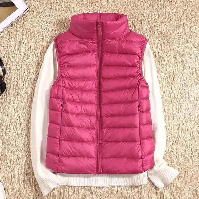 Chaleco mujer ligero acolchado ideal deporte paseo y viaje