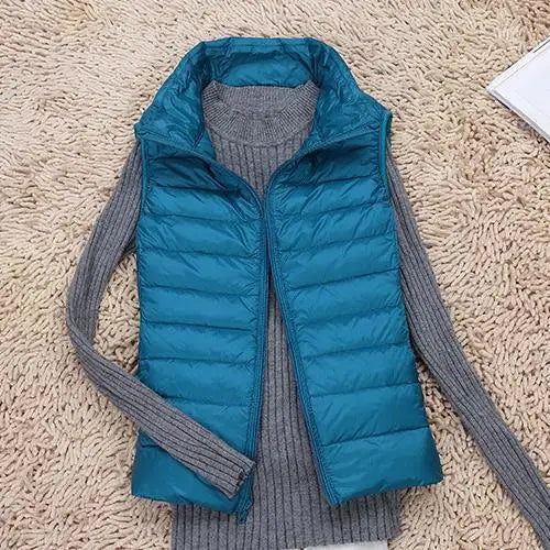Chaleco mujer ligero acolchado ideal deporte paseo y viaje