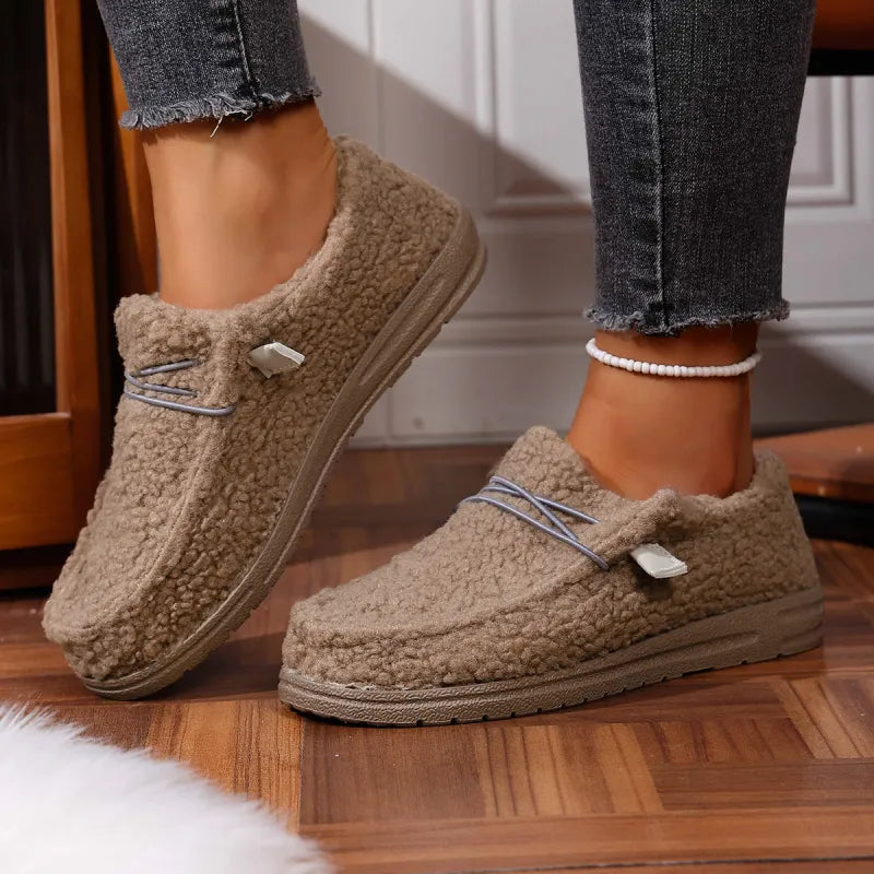 Zapatillas de Casa Mujer – Cálidas y Suaves Estilo Teddy para Invierno
