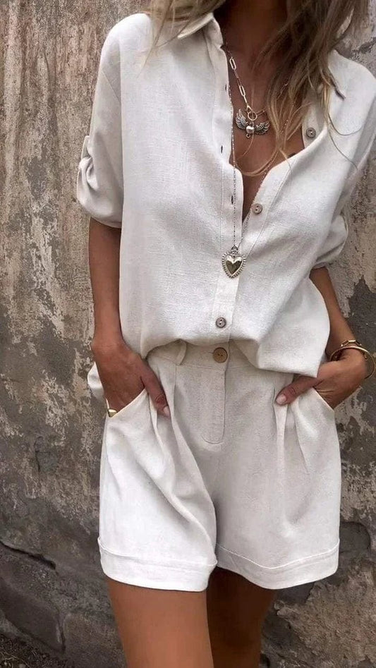 Conjunto mujer moderno, versátil y fresco para primavera o verano