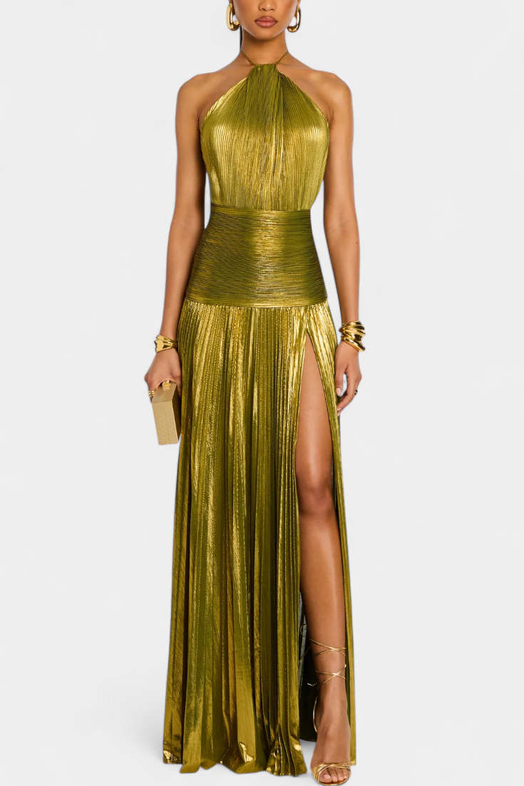 Vestido de Fiesta Mujer – Elegante, Metalizado y Sofisticado para Eventos