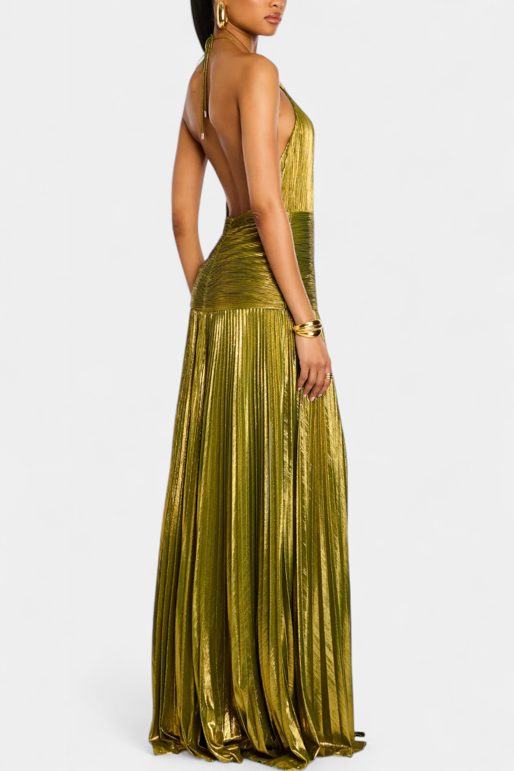 Vestido de Fiesta Mujer – Elegante, Metalizado y Sofisticado para Eventos