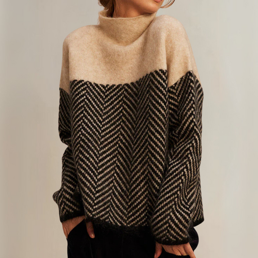 Jersey de Algodón con Cuello de Tortuga – Ideal para Otoño e Invierno