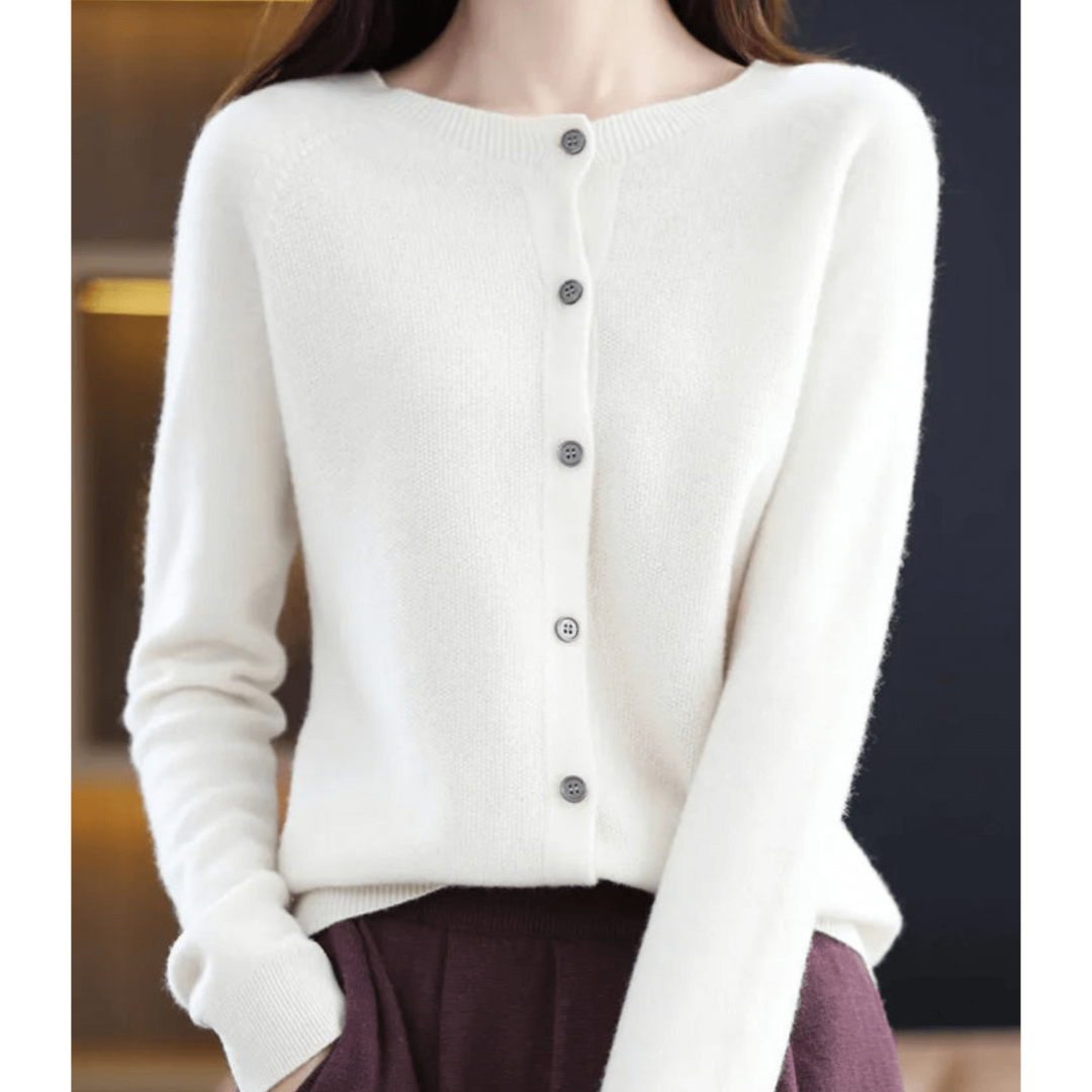 Chaqueta de punto suave con botones para mujer | Calidez y comodidad sin concesiones