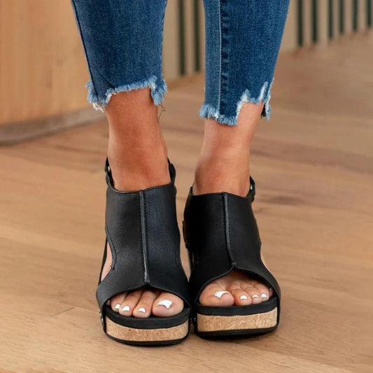 Calzado femenino de cuero, confortable y chic