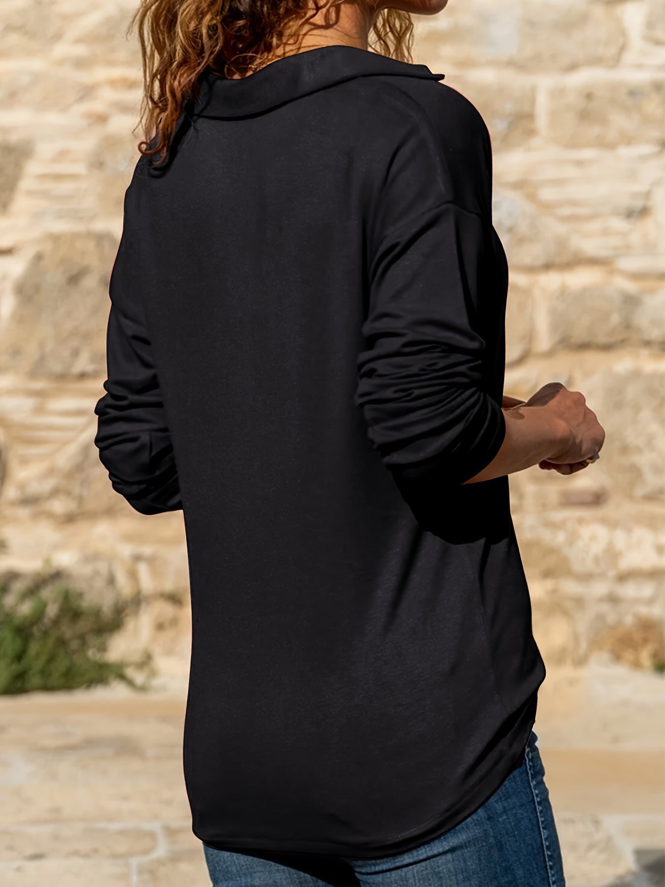 Jersey Ligero de Media Cremallera – Estilo Casual y Cálido