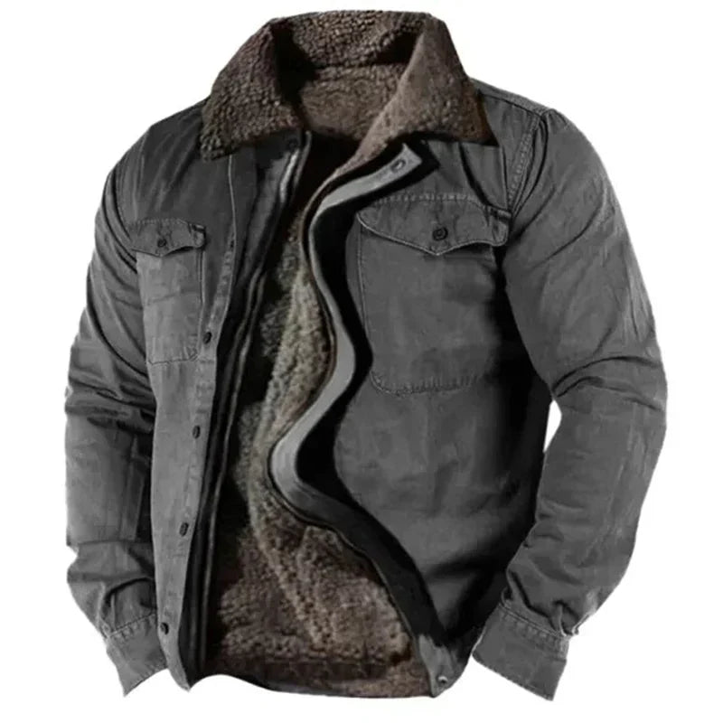 Erik | Chaqueta camisa forrada resistente para hombre