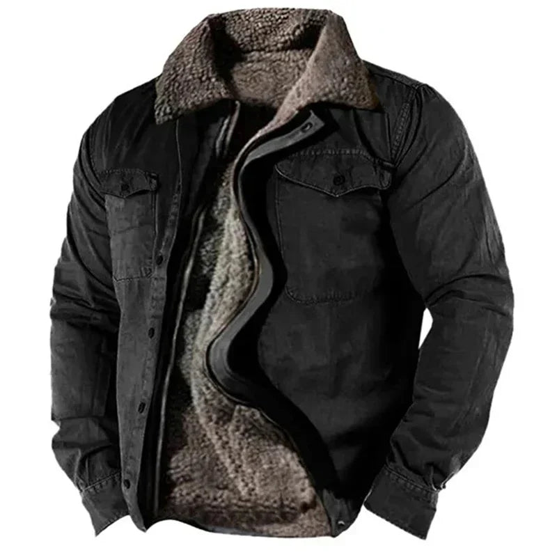 Erik | Chaqueta camisa forrada resistente para hombre