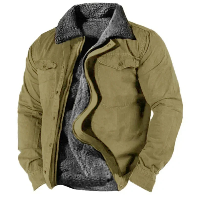 Erik | Chaqueta camisa forrada resistente para hombre