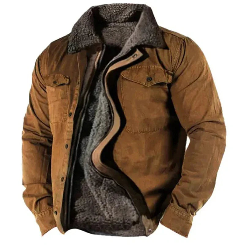 Erik | Chaqueta camisa forrada resistente para hombre