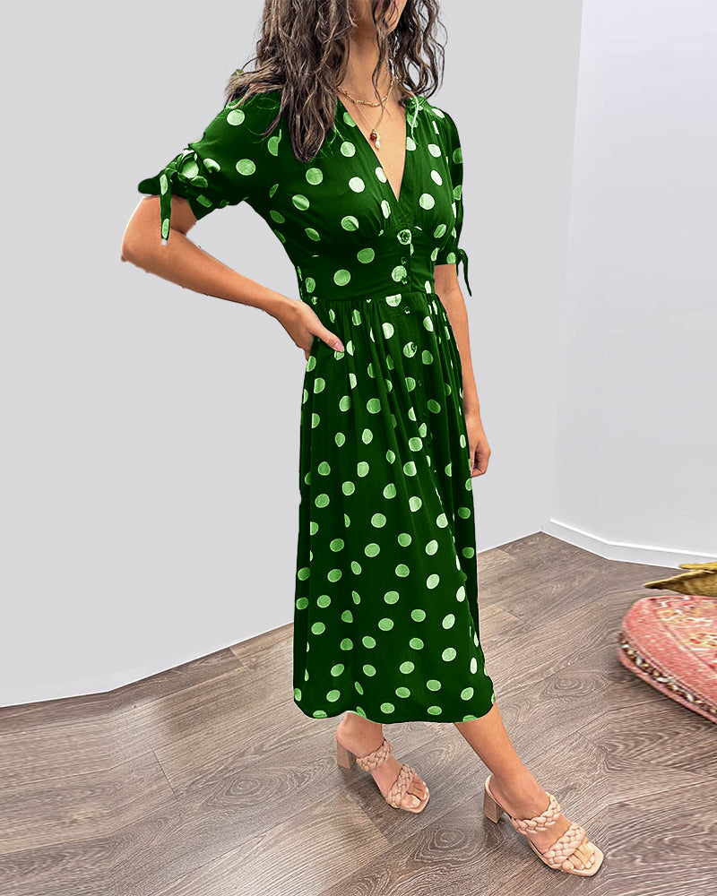 Vestido Vintage Mujer – Lunares, Estilo Femenino y Ajuste Cómodo