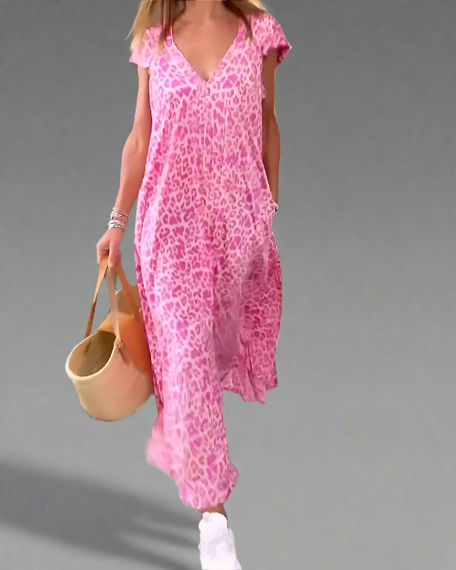 Danita | Vestido largo con escote en V
