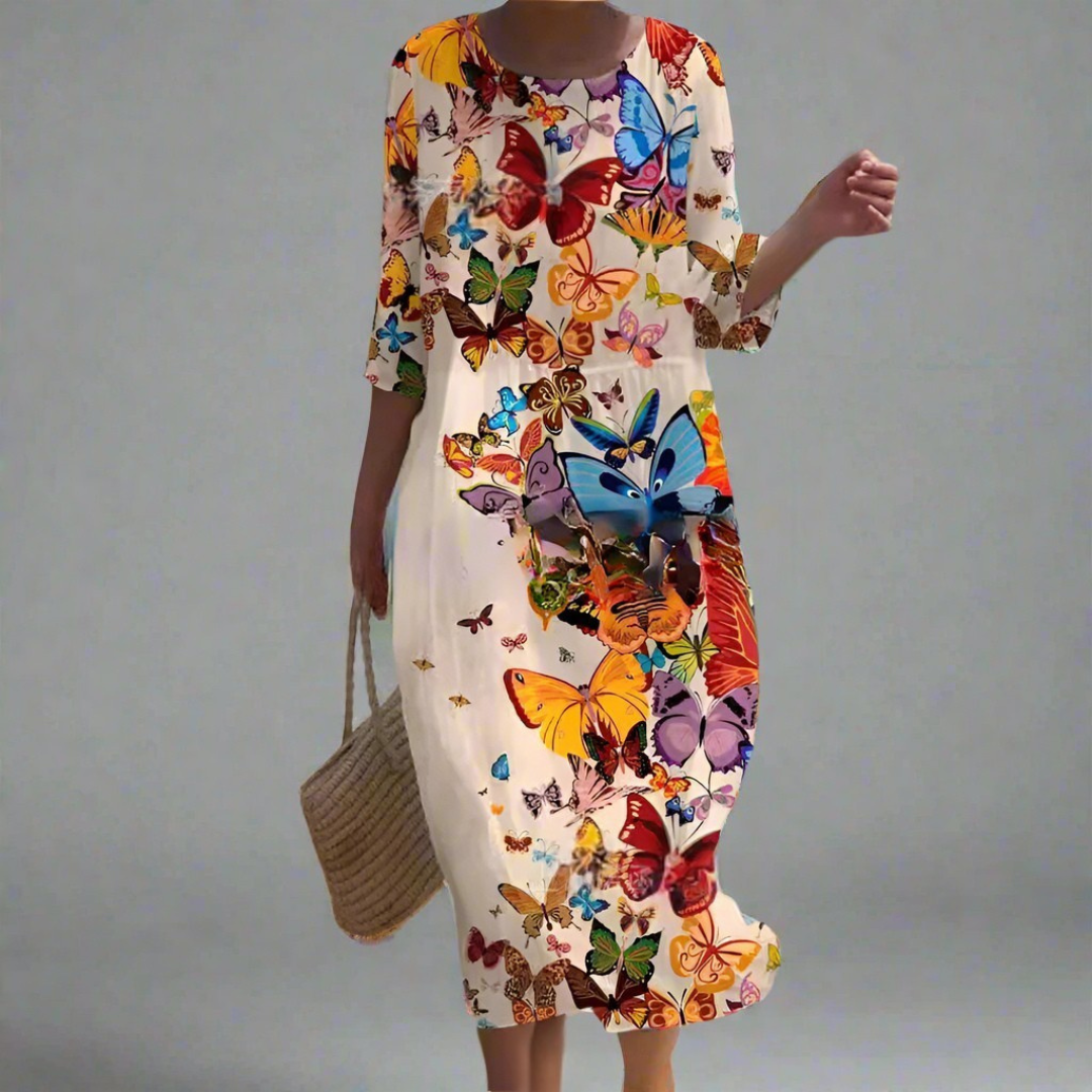Dorothy | Maxi vestido vaporoso con estampado floral