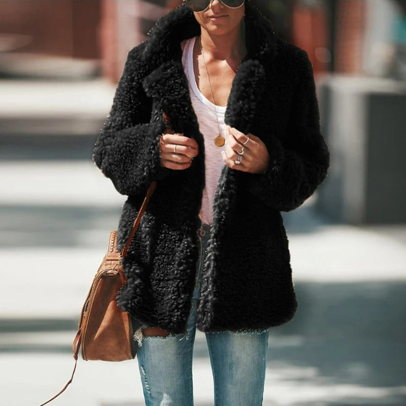 Chaqueta polar cálida para mujer: suave y acogedora para el invierno