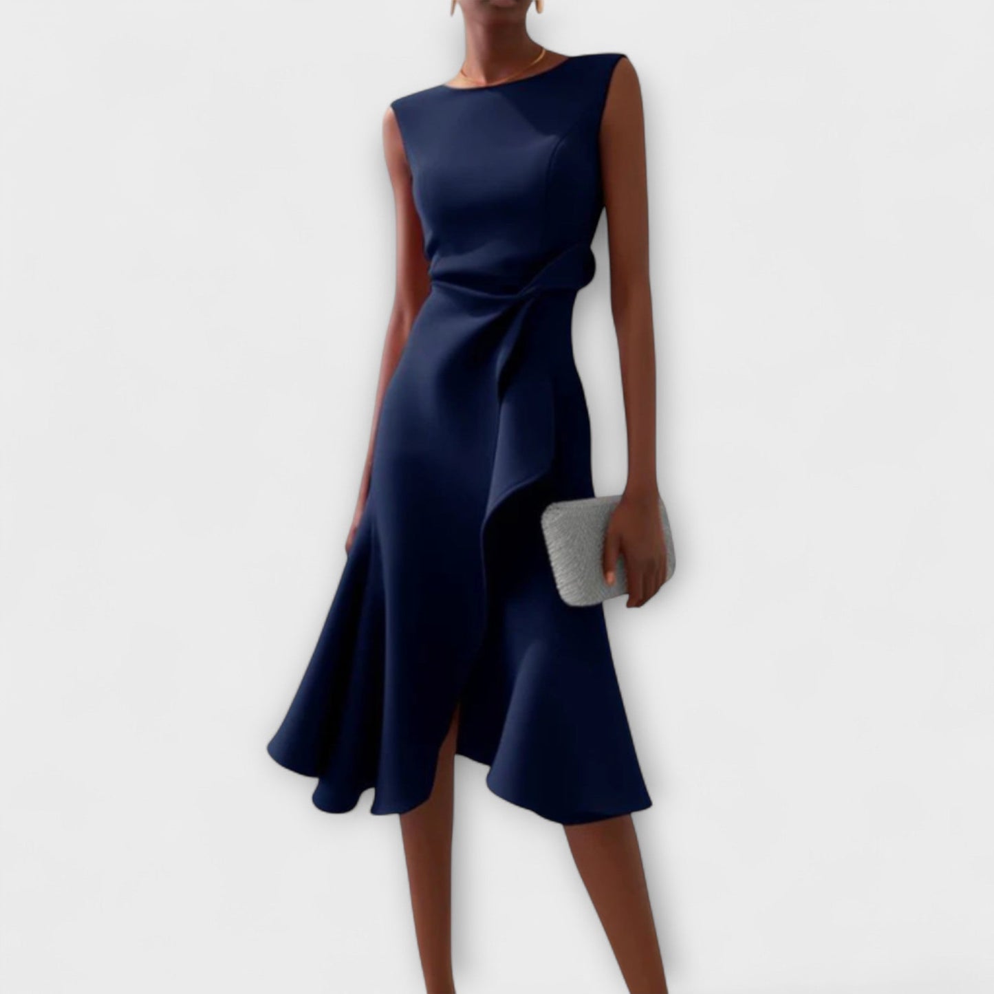 Vestido Midi Mujer – Asimétrico, Elegante y Atemporal para Gala o Fiesta