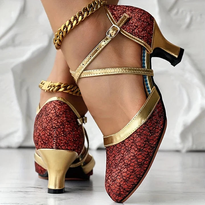 Aaliah | Elegante sandalia de tacón grueso