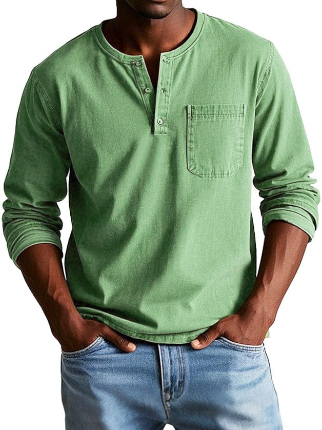 Camisa vintage para hombre, elegante y confortable
