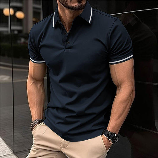 Polo masculino estiloso, cómodo y fresco para primavera