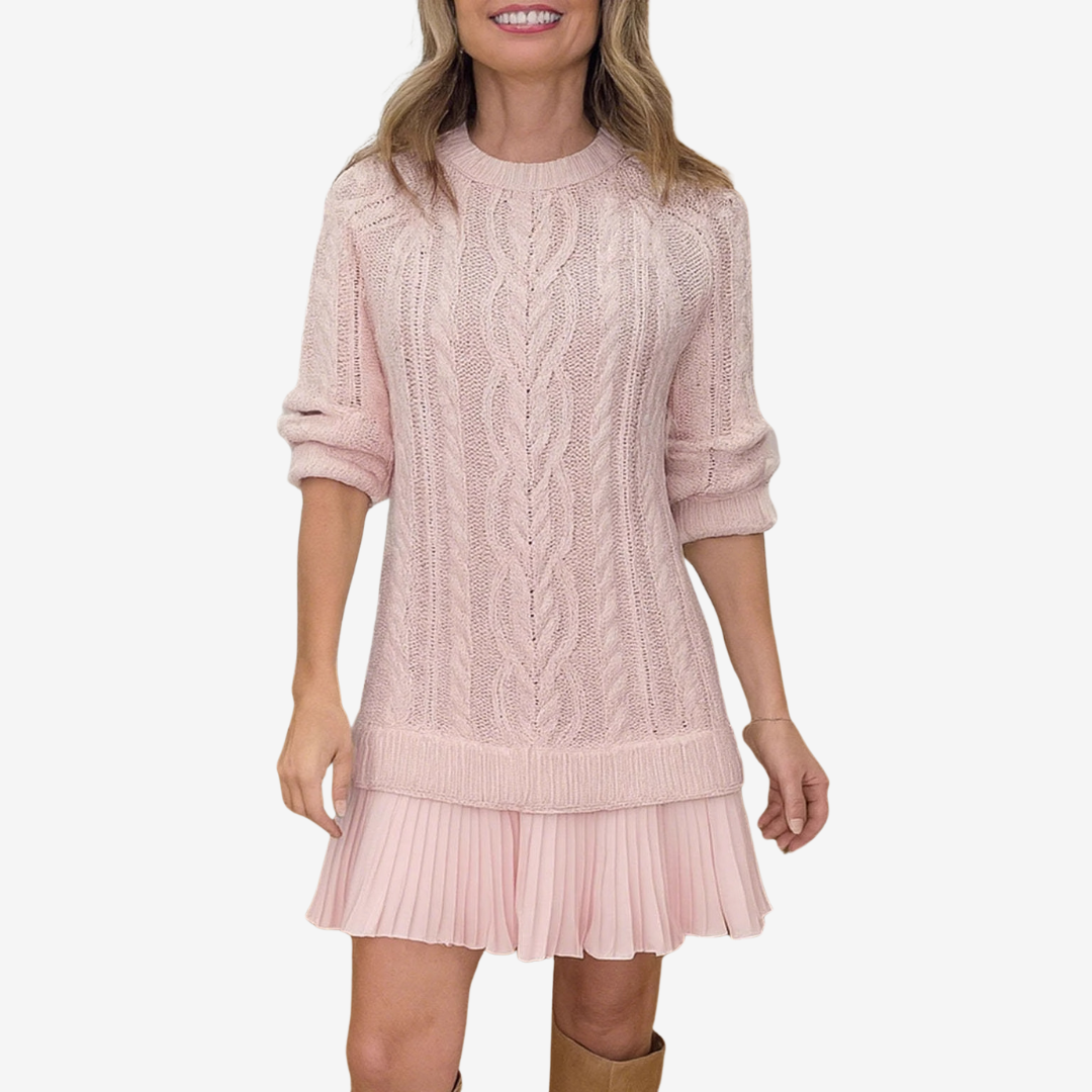 Vestido mujer estilo refinado, cálido y favorecedor para diario